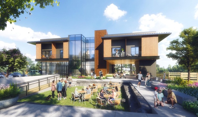 Settle into comfort at The Villas on Turtle Creek residents enjoy outdoor courtyard area at The Villas on Turtle Creek