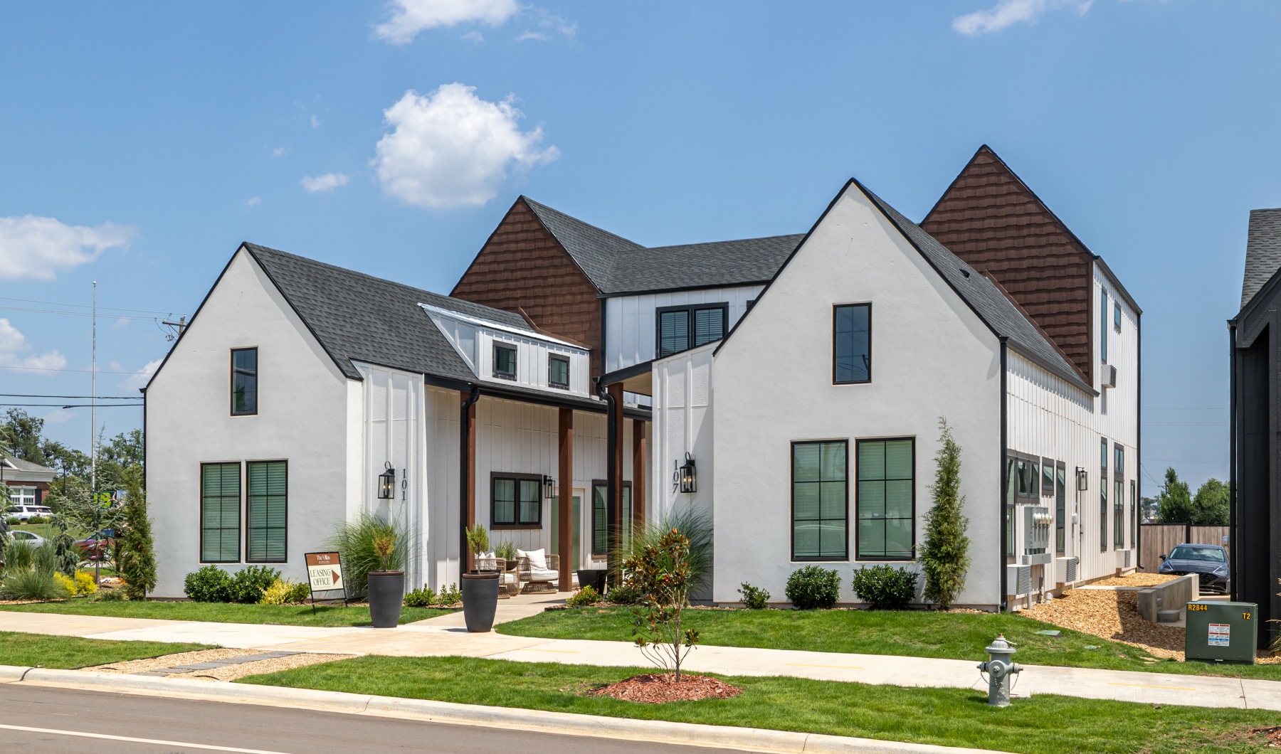 exterior rendering of townhome at The Villas on Turtle Creek exterior rendering of townhome at The Villas on Turtle Creek